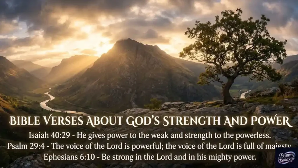 Bible Verses About God's Strength and Power