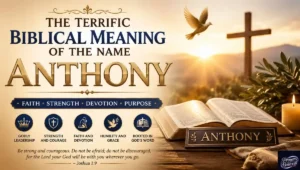 The Terrific Biblical Meaning of the Name ANTHONY