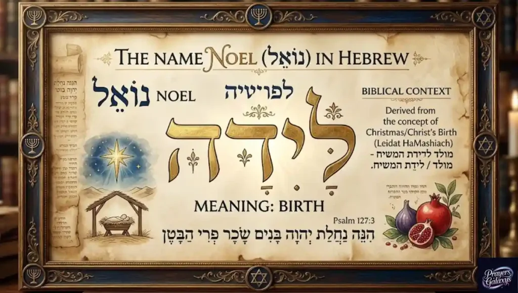Noel Name Meaning in Hebrew