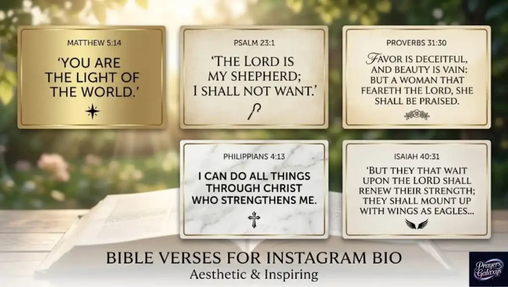Bible Verses for Instagram Bio in English