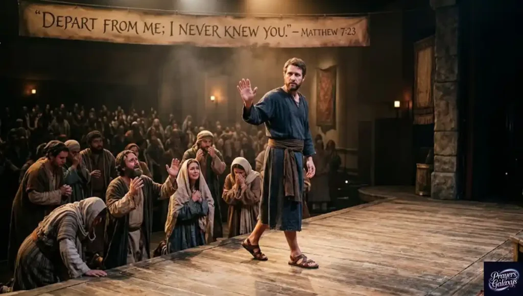 "Depart from me; I never knew you." — Matthew 7:23