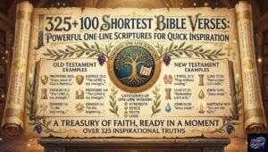 325+ 100 Shortest Bible Verses: Powerful One-Line Scriptures for Quick Inspiration