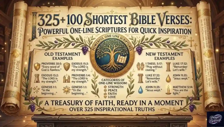 325+ 100 Shortest Bible Verses: Powerful One-Line Scriptures for Quick Inspiration