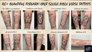 40+ Beautiful Forearm Half Sleeve Bible Verse Tattoos