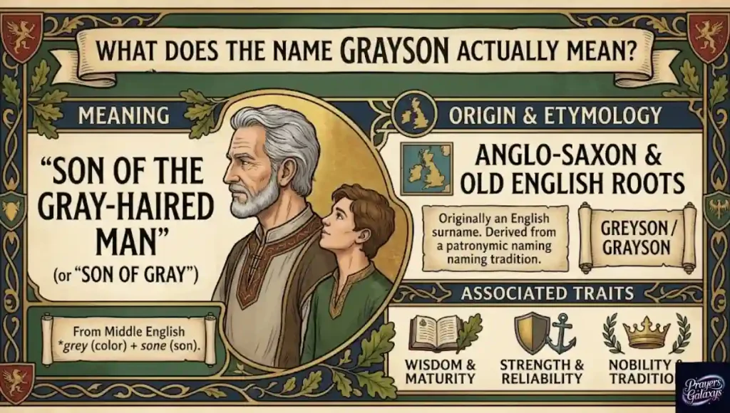 What Does the Name Grayson Actually Mean?