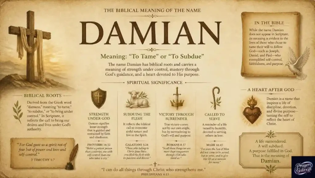 Damian Name Meaning in the Bible