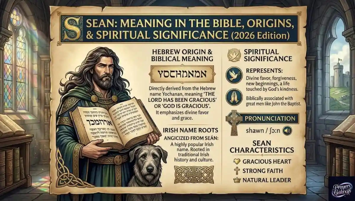 Sean Meaning in Bible: Hebrew Origin, Spiritual Meaning, Pronunciation & Irish Name 2026