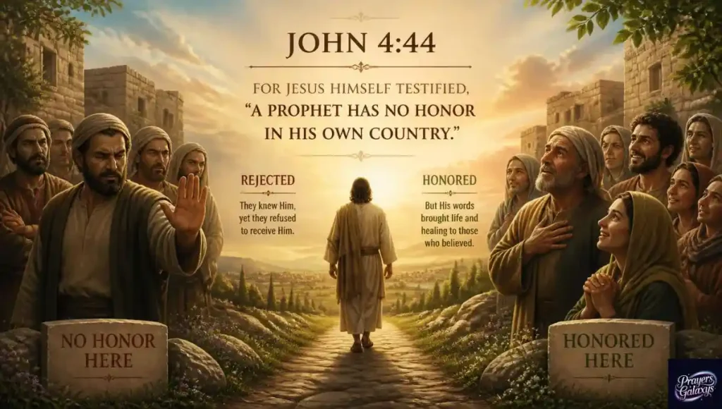 John 4:44 Meaning: Honor and Rejection