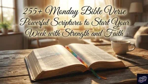 255+ Monday Bible Verse Powerful Scriptures to Start Your Week with Strength and Faith