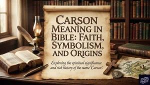 Carson Meaning in Bible: Faith, Symbolism, and Origins